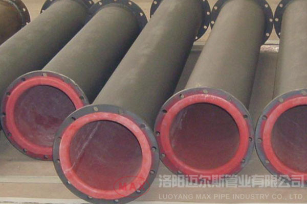 襯膠管道耐磨襯膠鋼管